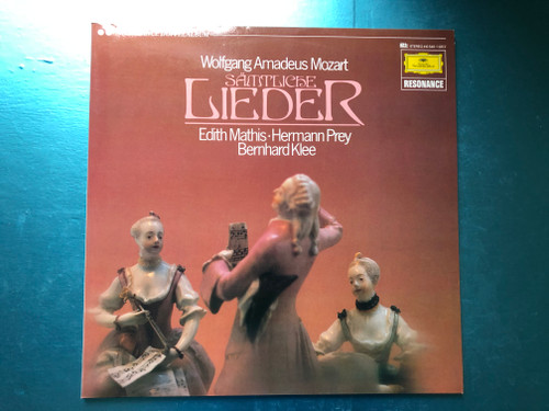 Wolfgang Amadeus Mozart - Sämtliche Lieder / Edith MAthis, Hermann Prey, Bernhard Klee / Deutsche Grammophon 2x LP Stereo / 410 546-1