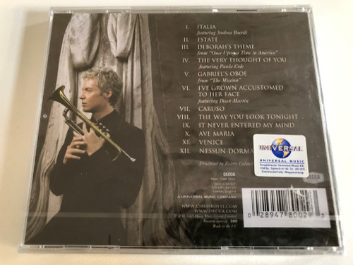 Chris Botti – Italia / Decca Audio CD 2008 / 478 0029