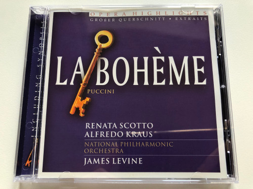 La Bohème - Puccini / Renata Scotto, Alfredo Kraus, National Philharmonic Orchestra, James Levine / Opera Highlights, Grober Querschnitt - Extraits / D-Classics Audio CD 2000 / DCL 706582