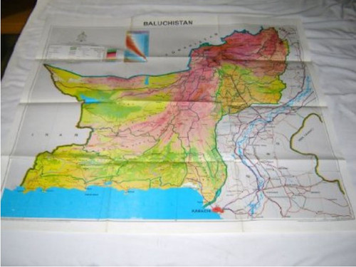 Baluchistan Map Pakistan / Scale 1:1,000,000 [Map] by Pakistan Survey