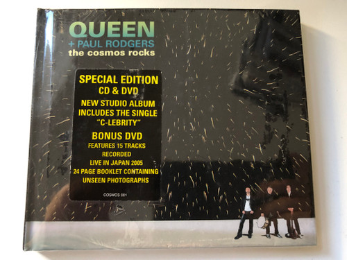 Queen + Paul Rodgers – The Cosmos Rocks / Special Edition CD & DVD, New Studio Album Includes The Single ''C-lebrity'', Bonus DVD Features 15 tracks Recorded Live In Japan 2005 / Parlophone Audio CD + DVD CD 2008 / COSMOS 001