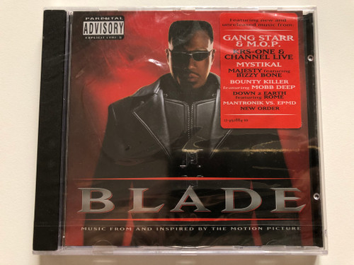 Blade (Music From And Inspired By The Motion Picture) / Featuring new and unreleased music from ''Gang Starr & M. O. P., KRS-One & Channel Live, Mystikal, Majesty featuring Bizzy Bone / Epic Audio CD 1998 / 492884 2 