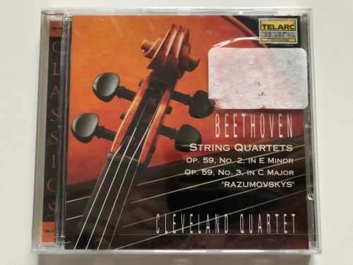 Beethoven - String Quartets, Op. 59, No. 2, in E minor And No. 3, in C major 'Razumovskys' - Cleveland Quartet / Telarc Audio CD 1993 / CD-80268