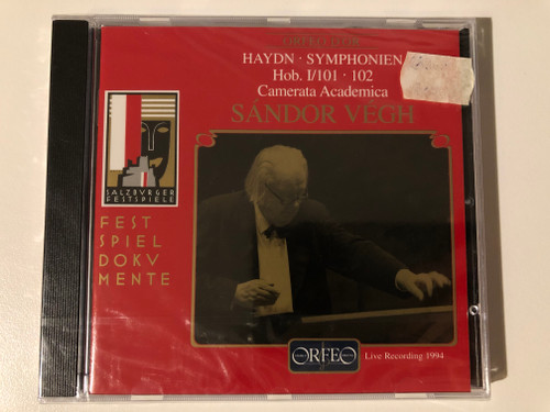 Haydn - Symphonien Hob. I/101, 102 - Camerata Academica, Sandor Vegh / ORFEO International Music Audio CD 1997 Stereo / C 469 971 B