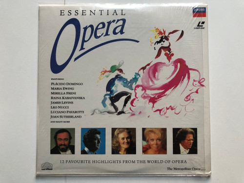 Various – Essential Opera  Decca, PolyGram TV LaserDisc CD Video 1991 (04407124215
