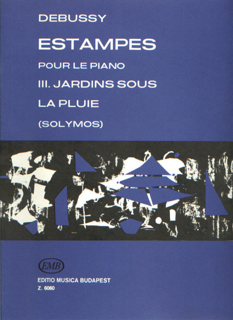 Debussy, Claude: Estampes 3 / Edited by Solymos Péter / Editio Musica Budapest Zeneműkiadó / 1969 / Közreadta Solymos Péter