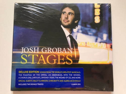Josh Groban – Stages / Deluxe Edition / Songs From The World's Greatest Musicals: The Phantom Of The Opera, Les Misérables, Into The Woods, A Chorus Line, Carousel, Sweeney Todd / Reprise Records Audio CD 2015 / 548292-2