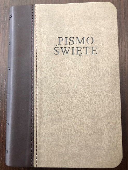 Small Leather bound Duo-Tone Polish Bible M043 / Biblia Pismo Święte: Starego I Nowego Testamentu / Towarzystwo Biblijne w Polsce 2016 (9788385260462)