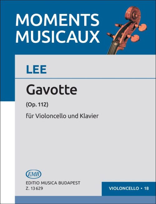 Lee, Sebastian: Gavotte / MM-18 Op. 112 / Edited by Pejtsik Árpád / Editio Musica Budapest Zeneműkiadó / 1990 / Közreadta Pejtsik Árpád