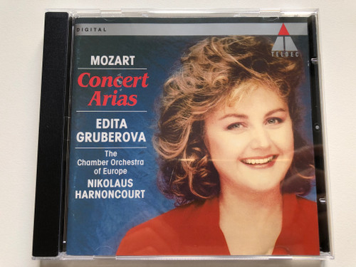 Wolfgang Amadeus Mozart, Edita Gruberova, The Chamber Orchestra Of Europe, Nikolaus Harnoncourt ‎– Concert Arias  Teldec Audio CD 1992