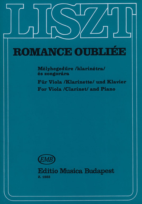 Liszt Ferenc: Forgotten Romance / Edited by Temesváry János, Balassa György / Editio Musica Budapest Zeneműkiadó / 1956 / Közreadta Temesváry János, Balassa György