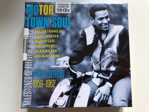 Motor Town Soul - From Detroit 1958-1962 / Milestones Of Rhythm & Blues / Aretha Franklin, Stevie Wonder, Marvin Gaye, The Supremes, Jackie Wilson, and many more / Documents 10x Audio CD, Box Set / 600453