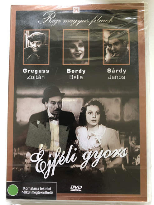 Éjféli Gyors DVD 1943 Midnight express / Directed by Rodriguez Endre / Starring: Greguss Zoltán, Bordy Bella, Sárdy János / Régi Magyar Filmek 31. (5999882685304)