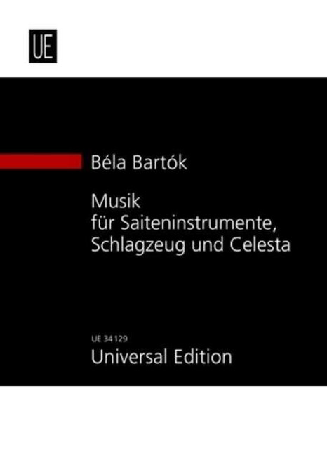 Bartók Béla: Musik für Saiteninstrumente, Schlagzeug und Celesta / pocket score / Universal Edition / kispartitúra 