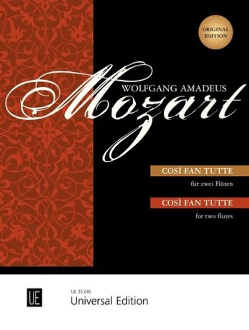 Mozart, Wolfgang Amadeus: Cosi Fan Tutte / for two flutes / Universal Edition