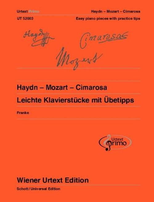 Mozart, Wolfgang Amadeus, Haydn, Franz Joseph, Cimarosa, Domenico: Haydn - Mozart - Cimarosa 2 / 24 easy Piano Pieces with Practising Tips / Universal Edition 