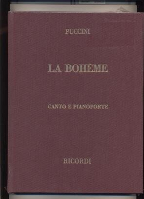 Puccini, Giacomo: BOHEME / piano score / Ricordi