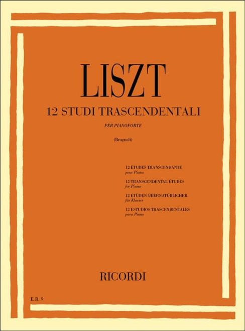 Liszt Ferenc: 12 Transcendental Studies / Ricordi / 1978 / Liszt Ferenc: 12 Transzcendens Etűd