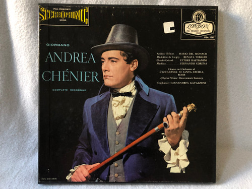  Umberto Giordano – Andrea Chenier / London Records / 3 LPs VINYL 1958 / OSA 1303