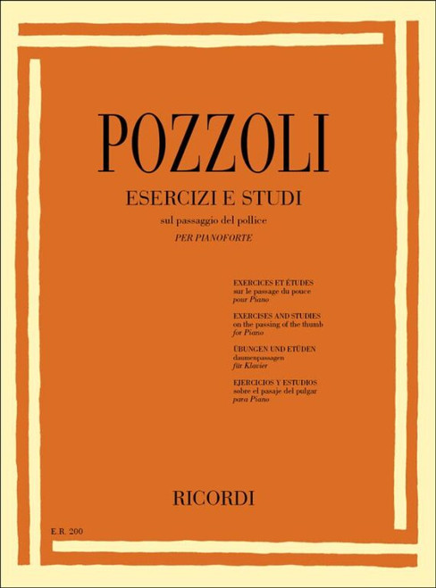 Pozzoli, Ettore: ESERCIZI E STUDI SUL PASSAGGIO DEL POLLICE / Ricordi / 1984