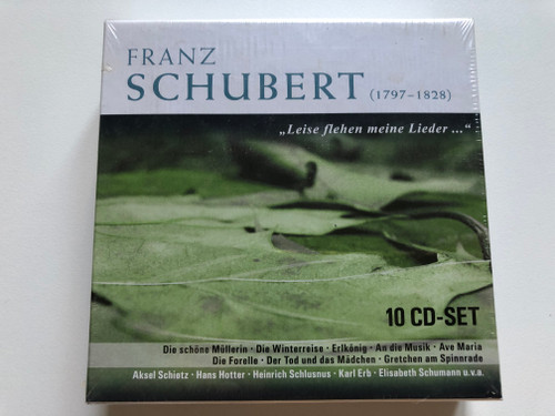 Franz Schubert (1797-1828) - '' Liese Flehen Meine Lieder...'' - Die schone Mullerin; Die Winterreise; Erlkonig; An die Musik; Ave Maria; Die Forelle; Der Tod und das Madchen; Gretchen am Spinnrade / The Intense Media 10x Audio CD Mono / 231056