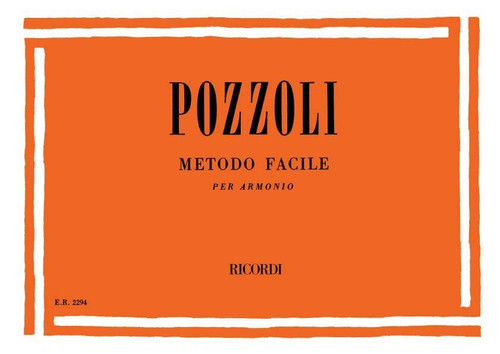 Pozzoli, Ettore: METODO FACILE PER ARMONIO / Ricordi / 1984