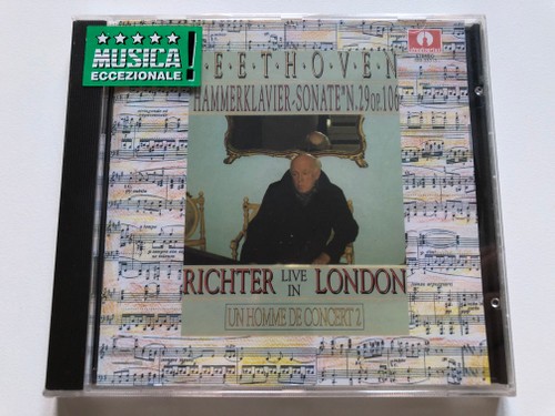 Beethoven - "Hammerklavier-Sonate" N.29 Op.106 - Richter - Live In London / Un Homme De Concert – 2 / Stradivarius Audio CD Stereo / STR 33313