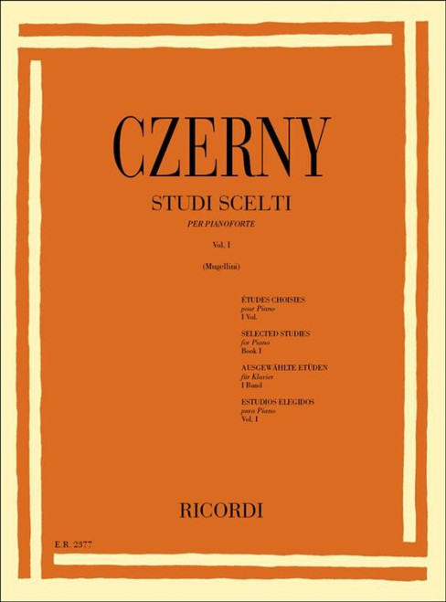 Czerny, Carl: STUDI SCELTI. VOL. I: 52 STUDI / PER PIANOFORTE / Ricordi / 1984