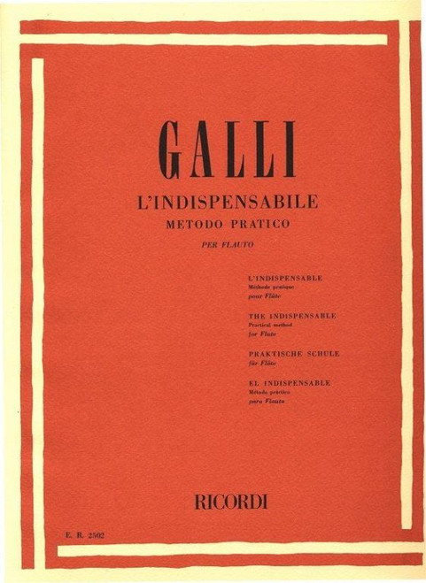 Mirabelli, Raffaele, Galli, Raffaele: INDISPENSABILE METODO PRATICO PER FLAUTO / Ricordi / 1984 