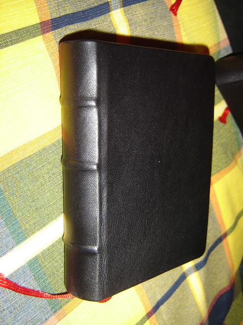 Burmese Luxury Genuine Black Leather Bound Bible / for people from Myanmar Burma