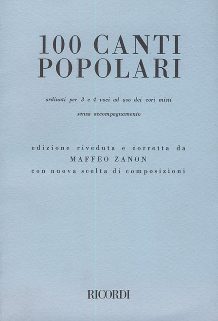 100 CANTI POPOLARI / Ricordi