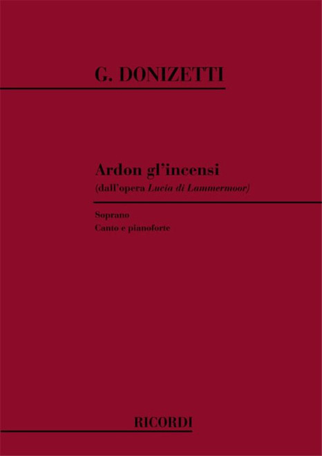 Donizetti, Gaetano: ARDON GL'INCENSI / Ricordi