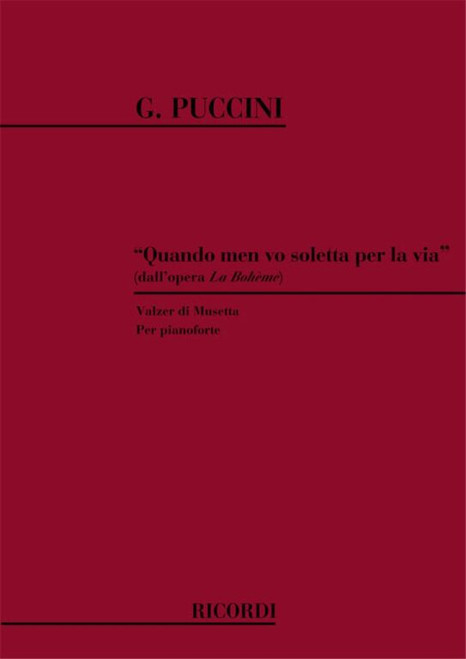 Puccini, Giacomo: VALZER DI MUSETTA / Ricordi