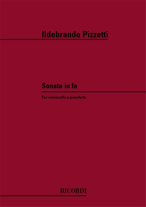 Pizzetti, Ildebrando: SON. IN FA PER VC. E PF. / Ricordi / 1984