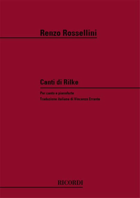 Rossellini, Renzo: CANTI DI RILKE / Ricordi / 1984