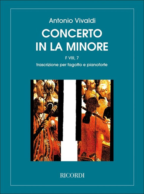 Vivaldi, Antonio: Concerto in la min. per fagotto, archi e cembalo / RV 497 / piano score / Ricordi