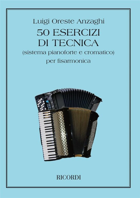 Anzaghi, Luigi Oreste: 50 ESERCIZI DI TECNICA (SISTEMA PIANOFORTE E CROMATICO) / Ricordi / 1984