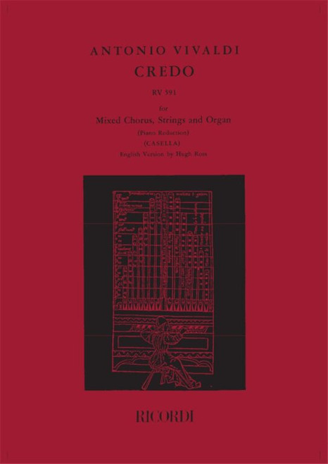 Vivaldi, Antonio: CREDO PER CORO A 4 VOCI MISTE E ORCH. RV 591 / TESTO LATINO/INGLESE / Ricordi / 1984