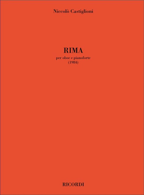 Castiglioni, Niccolo: RIMA, PER OBOE E PIANOFORTE (1984) / Ricordi / 2002