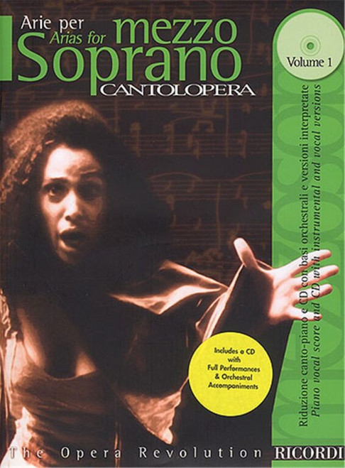 CANTOLOPERA: ARIE PER MEZZOSOPRANO, Vol.1. / Includes CD with instrumental & vocal versions / Sheet music and CD / Ricordi