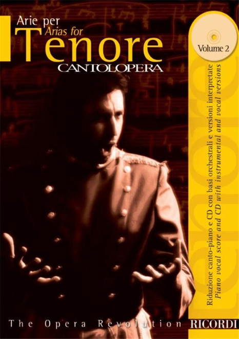 CANTOLOPERA: ARIE PER TENORE, Vol. 2 / Includes CD with instrumental & vocal versions / Sheet music and CD / Ricordi