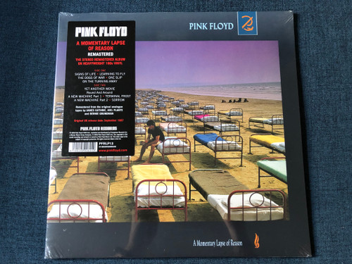 Pink Floyd – A Momentary Lapse Of Reason / The Stereo Remastered Album On Heavyweight 180g Vinyl / Remastered from the original analogue tapes by James Guthrie, Joel Plante and Bernie Grundman / Pink Floyd Records LP 2016 / PFRLP13