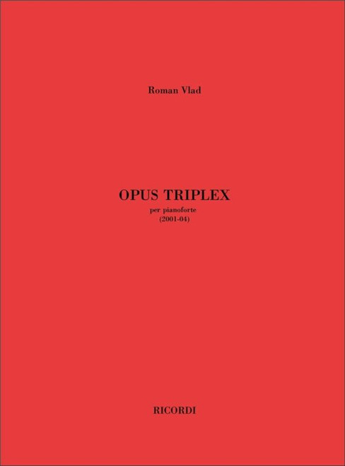 Vlad, Roman: Opus Triplex / Per Pianoforte / Ricordi / 2007