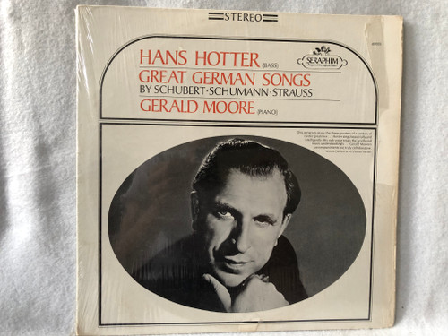 Hans Hotter, Gerald Moore – Great German Songs / Seraphim /LP VINYL S-60025