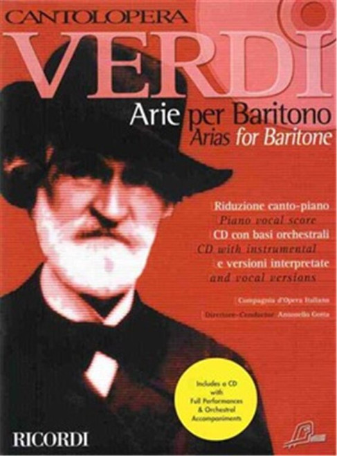 Verdi, Giuseppe: CANTOLOPERA: ARIE PER BARITONO / Includes CD with instrumental & vocal versions / Sheet music and CD / Ricordi