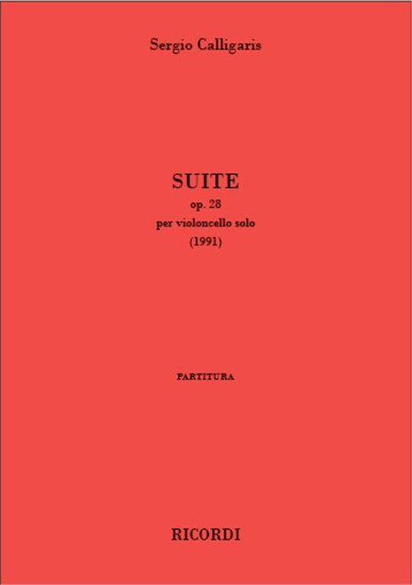 Calligaris, Sergio: Suite op. 28 / per violoncello solo / Ricordi / 1991