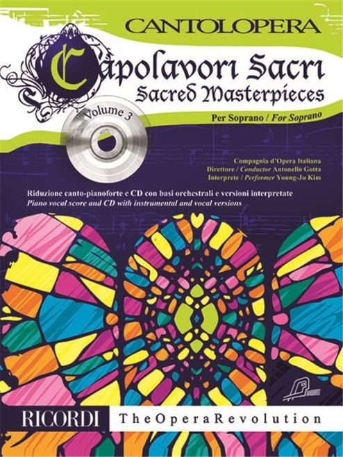 Cantolopera: Capolavori Sacri per Soprano / Sacred Masterpieces for Soprano Vol. 3 / Sheet music and CD / Ricordi