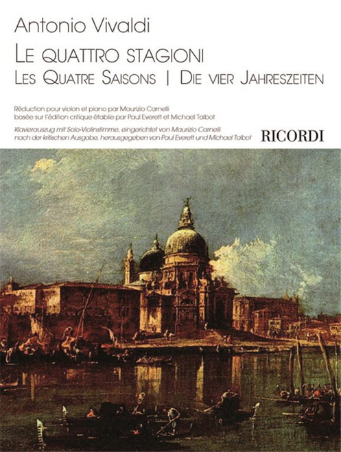 Vivaldi, Antonio: Le Quattro Stagioni / Pianoreduction for Violin and Piano by Maurizio Carnelli / Ricordi / 2013