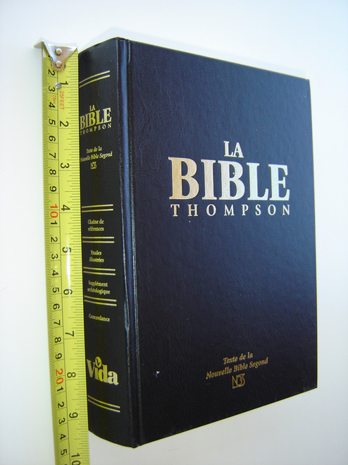 La Bible Thompson Avec Chaine De References / Black French Thompson Chain Study Bible