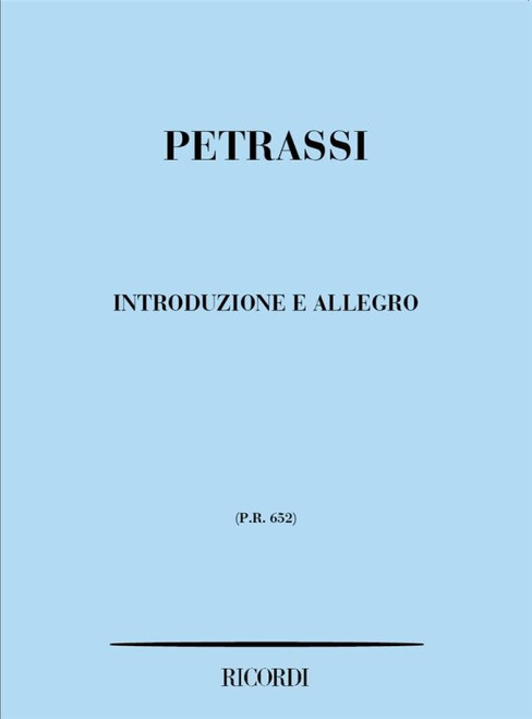 Petrassi, Goffredo: INTRODUZIONE E ALLEGRO PER VL. CONCERTANTE E 11 STRUM. / Ricordi / 1984